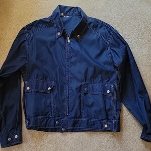 70's Vintage Lucerne Navy Blue Jacket with Button Details